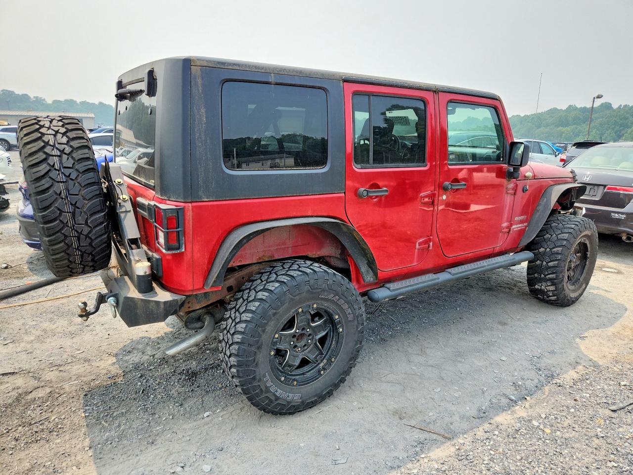 2010 Jeep Wrangler Unlimited Sport Red vin: 1J4BA3H16AL217440