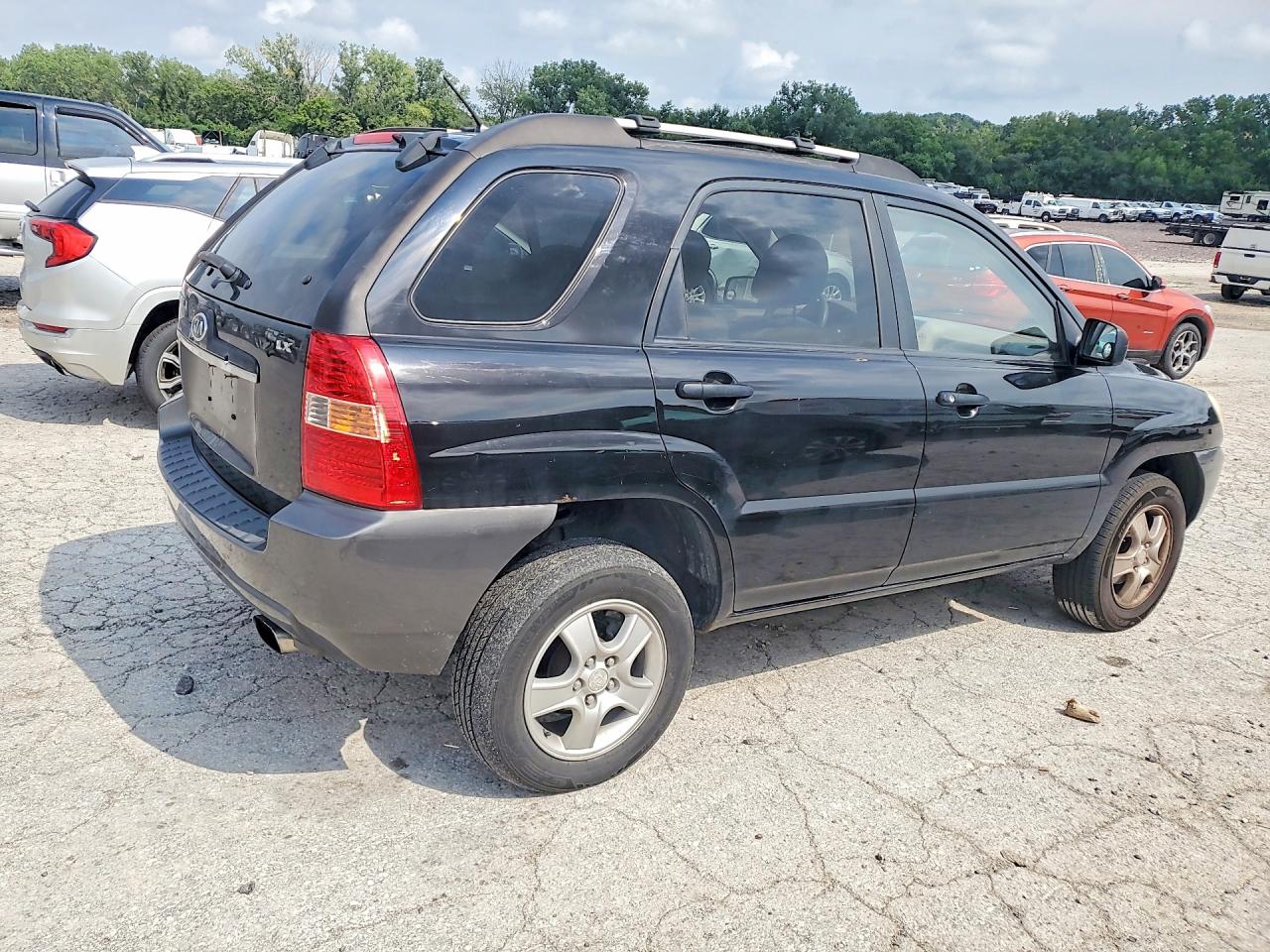 2007 Kia Sportage Lx Black vin: KNDJF724277449144