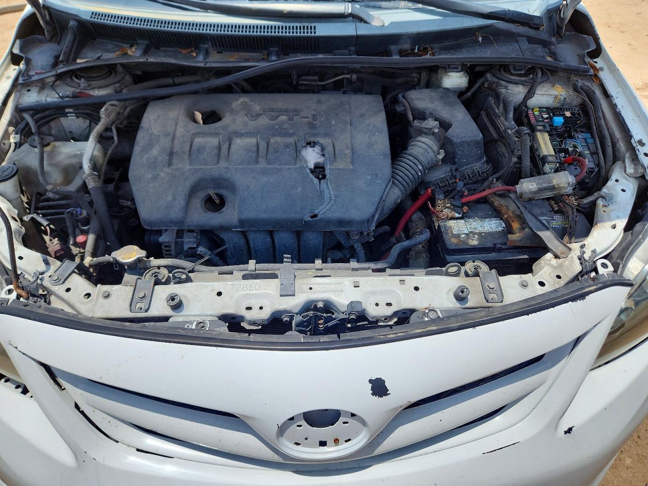 2011 Toyota Corolla Le White vin: 2T1BU4EEXBC538903