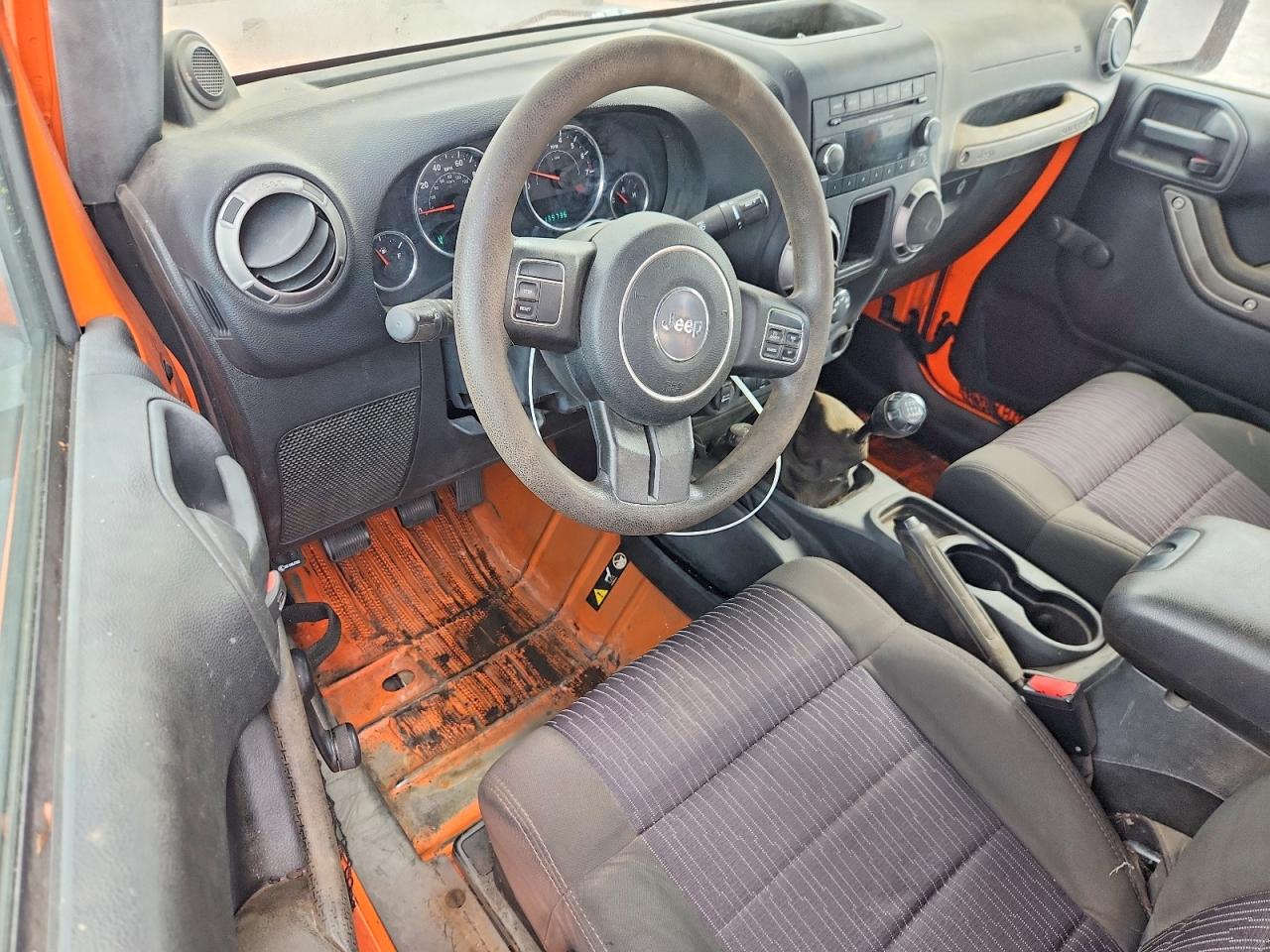 2012 Jeep Wrangler Sport Orange vin: 1C4AJWAG8CL181545