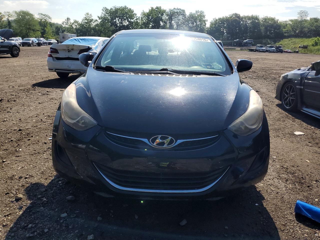 2013 Hyundai Elantra Gls Black vin: KMHDH4AE8DU765253