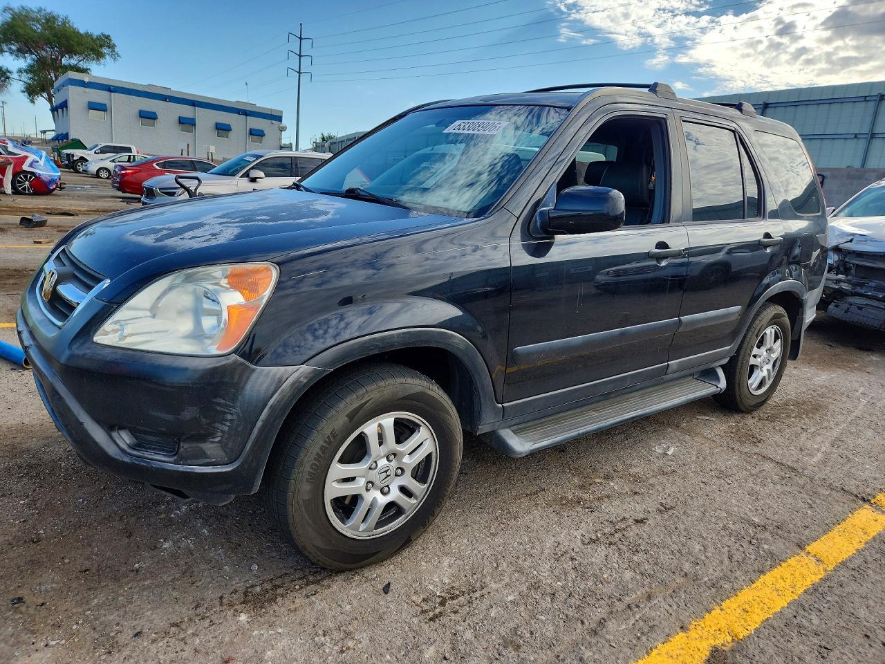 2004 Honda Cr-v Ex Black vin: JHLRD78804C023994