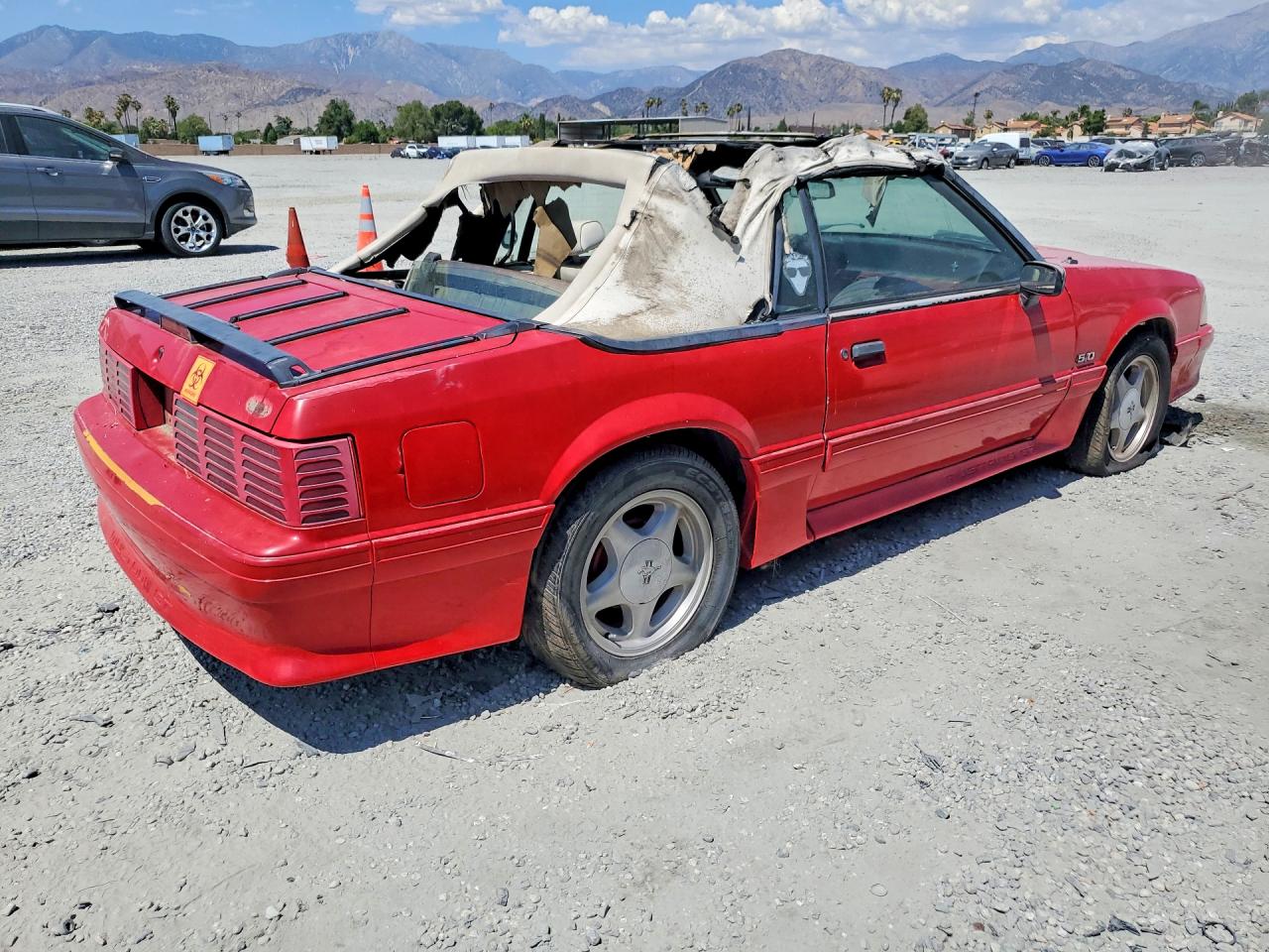 1991 Ford Mustang Gt Red vin: 1FACP45E5MF131616