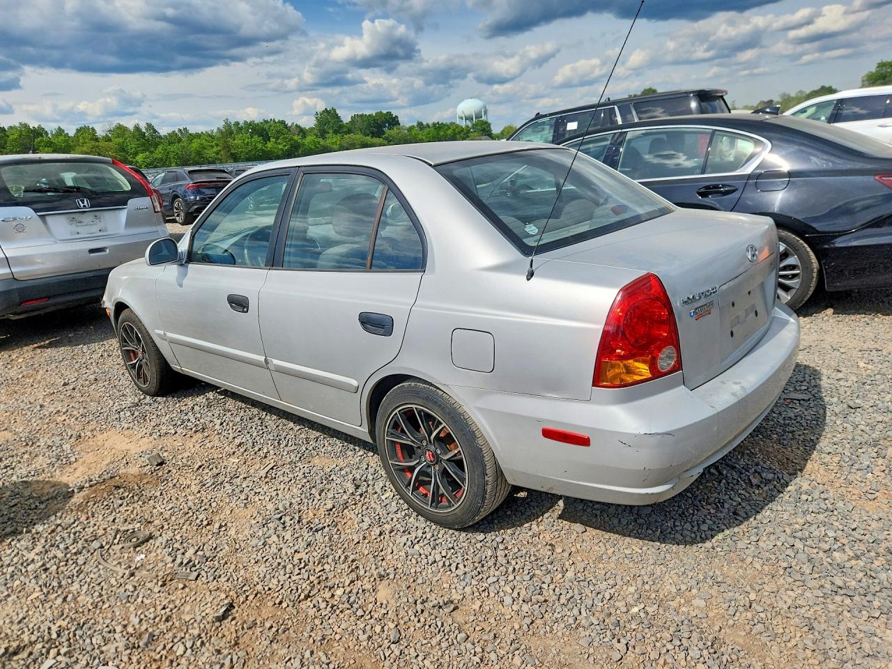 2004 Hyundai Accent Gl Silver vin: KMHCG45C64U561378