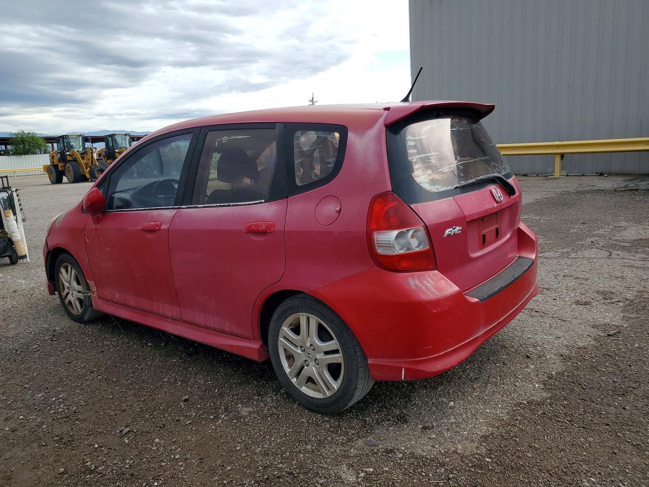 2008 Honda Fit Sport Red vin: JHMGD386X8S038556