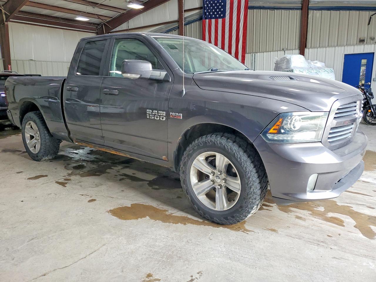 2015 Ram 1500 Sport Серый vin: 1C6RR7HT7FS540289