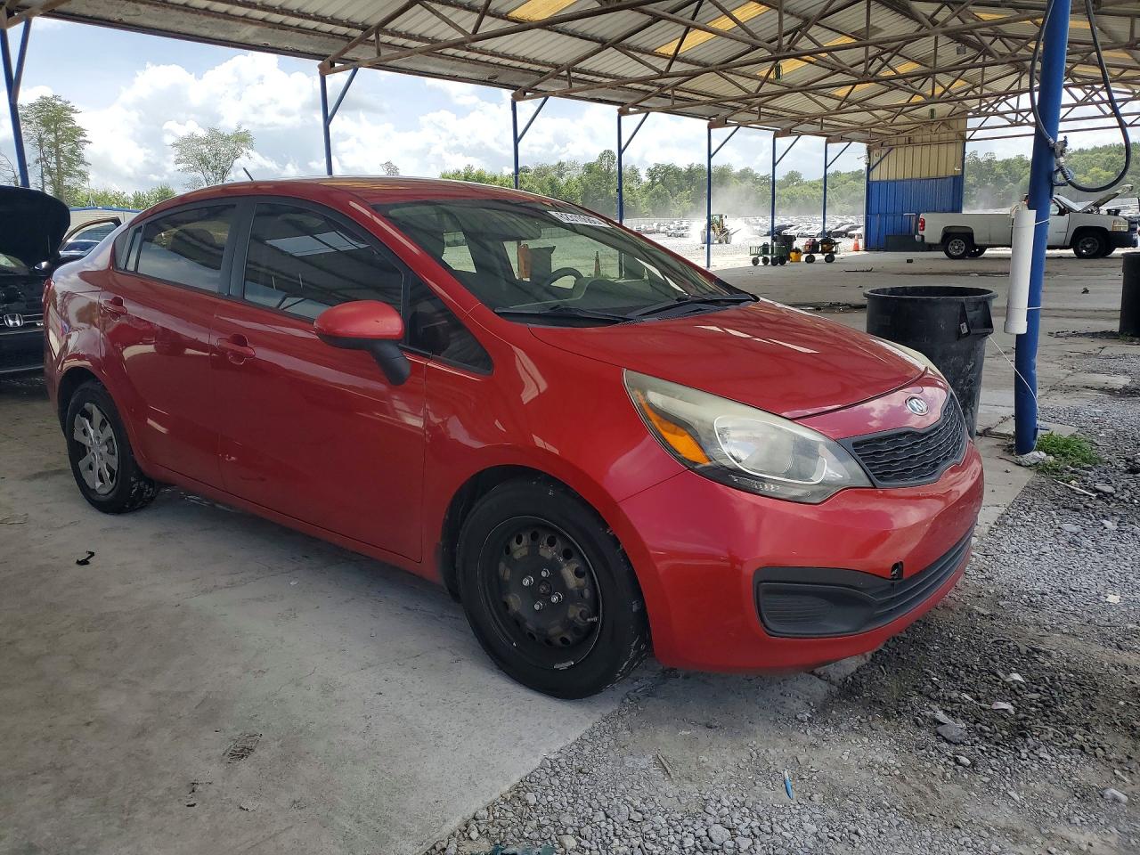 2015 Kia Rio Lx Red vin: KNADM4A33F6464800
