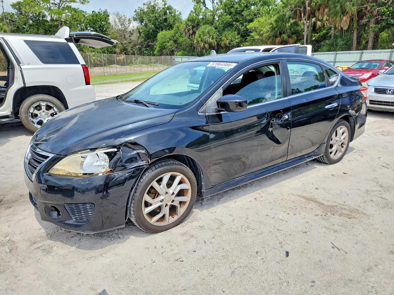 2013 Nissan Sentra S Черный vin: 3N1AB7AP8DL681538