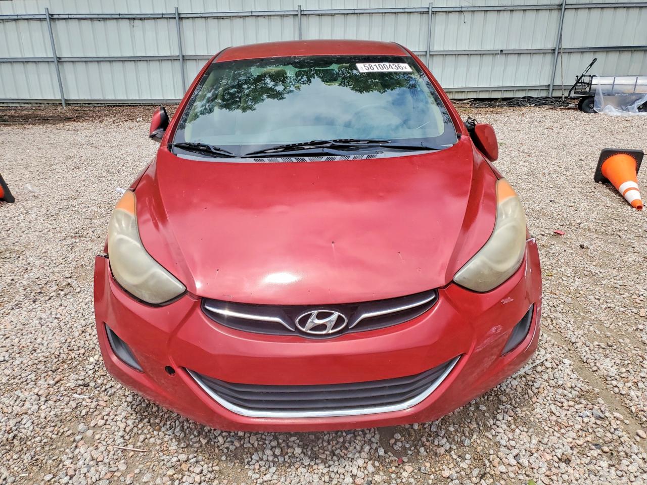 2013 Hyundai Elantra Gls Red vin: KMHDH4AE8DU776544