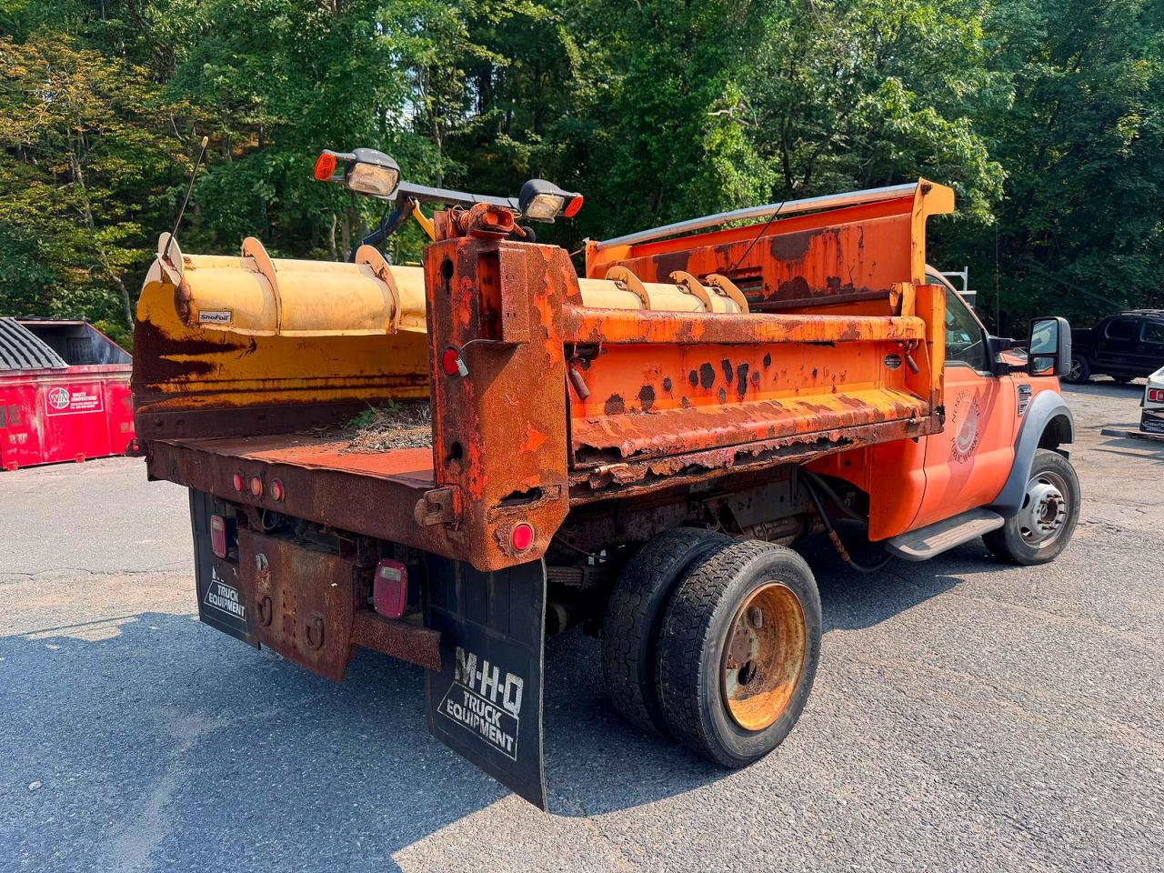 2008 Ford F550 Super Duty Orange vin: 1FDAF57R58EE56591