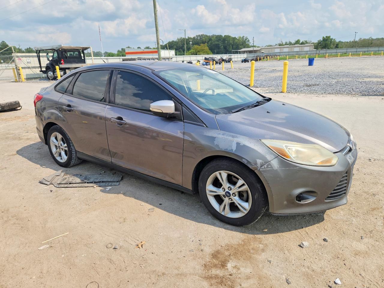 2014 Ford Focus Se Gray vin: 1FADP3F23EL414537