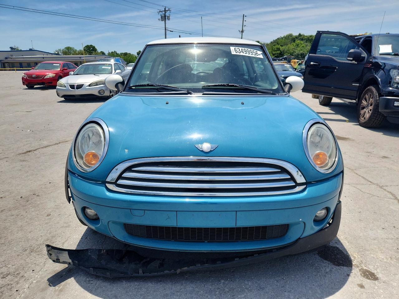 2010 Mini Cooper Blue vin: WMWMF3C53ATZ22039
