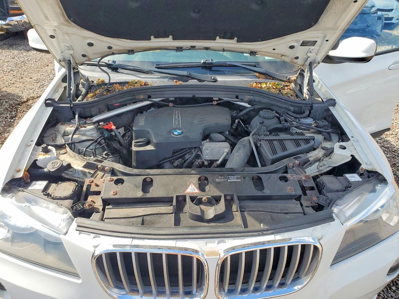 2013 Bmw X3 Xdrive28i White vin: 5UXWX9C56D0A25297