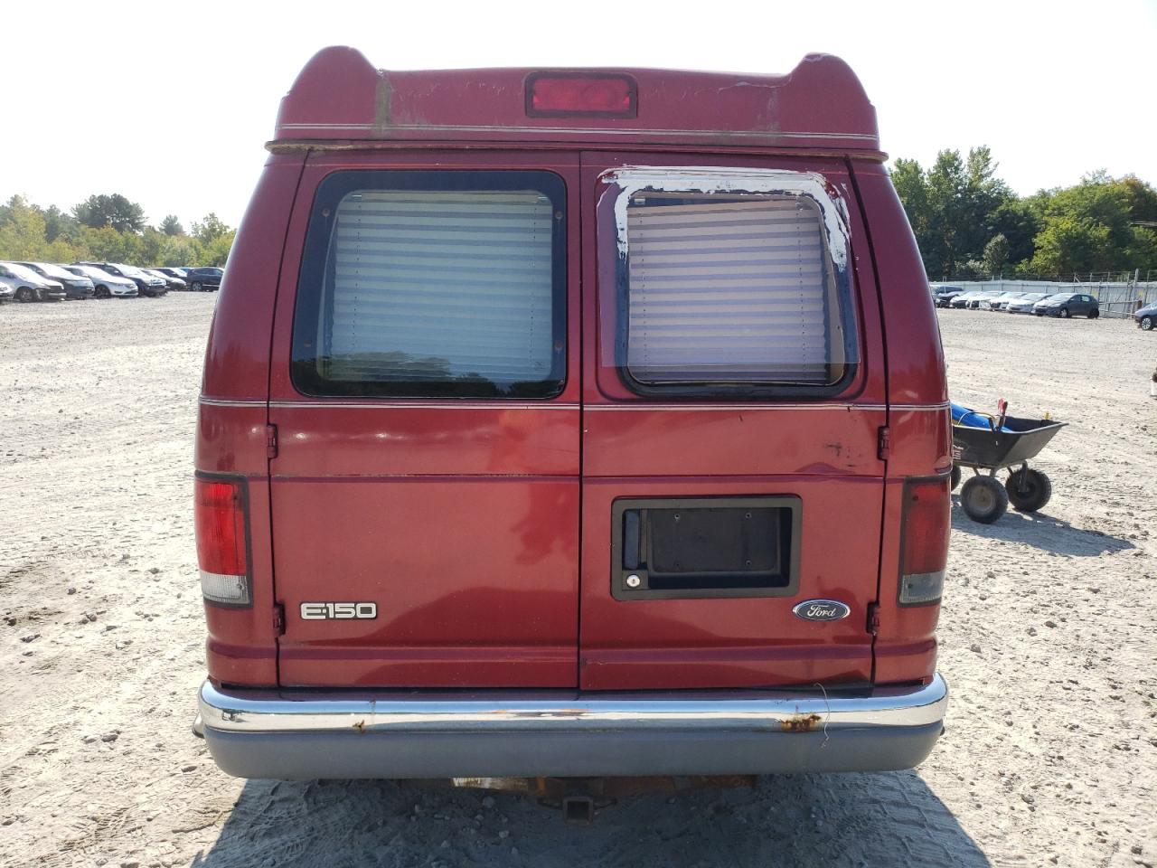 2001 Ford Econoline E150 Van Red vin: 1FDRE14W01HA25010