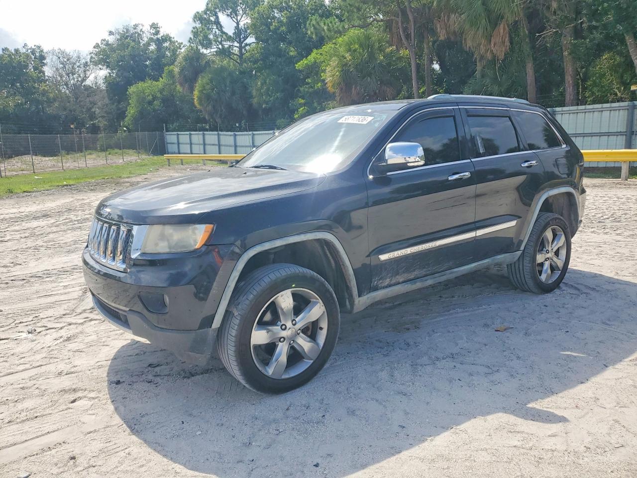 2012 Jeep Grand Cherokee Overland Black vin: 1C4RJFCT8CC182157