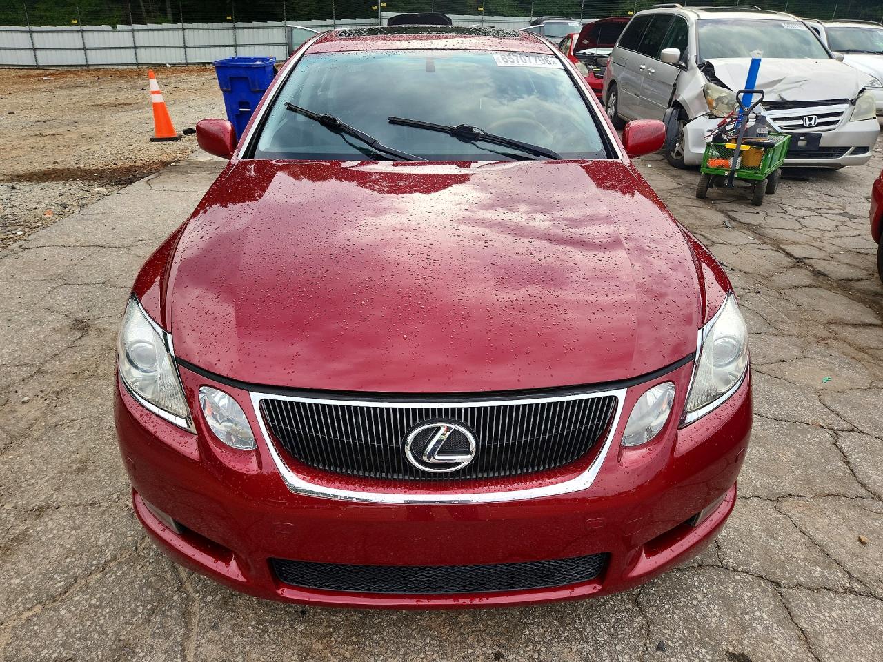 2007 Lexus Gs 450h Red vin: JTHBC96S375006707