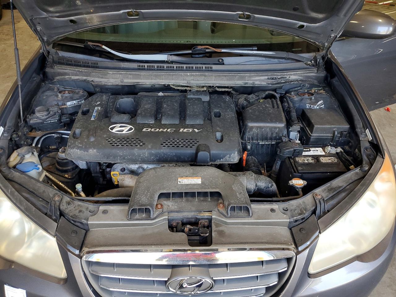2007 Hyundai Elantra Gls Gray vin: KMHDU46D67U198704