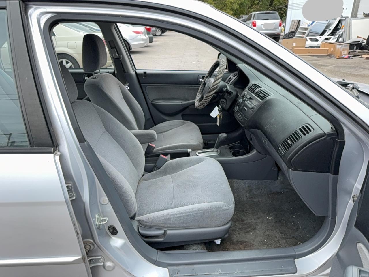 2002 Honda Civic Lx Silver vin: 1HGES16552L026055