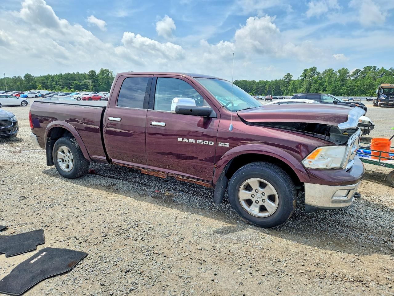 2012 Dodge Ram 1500 Laramie Maroon vin: 1C6RD7JT9CS173285