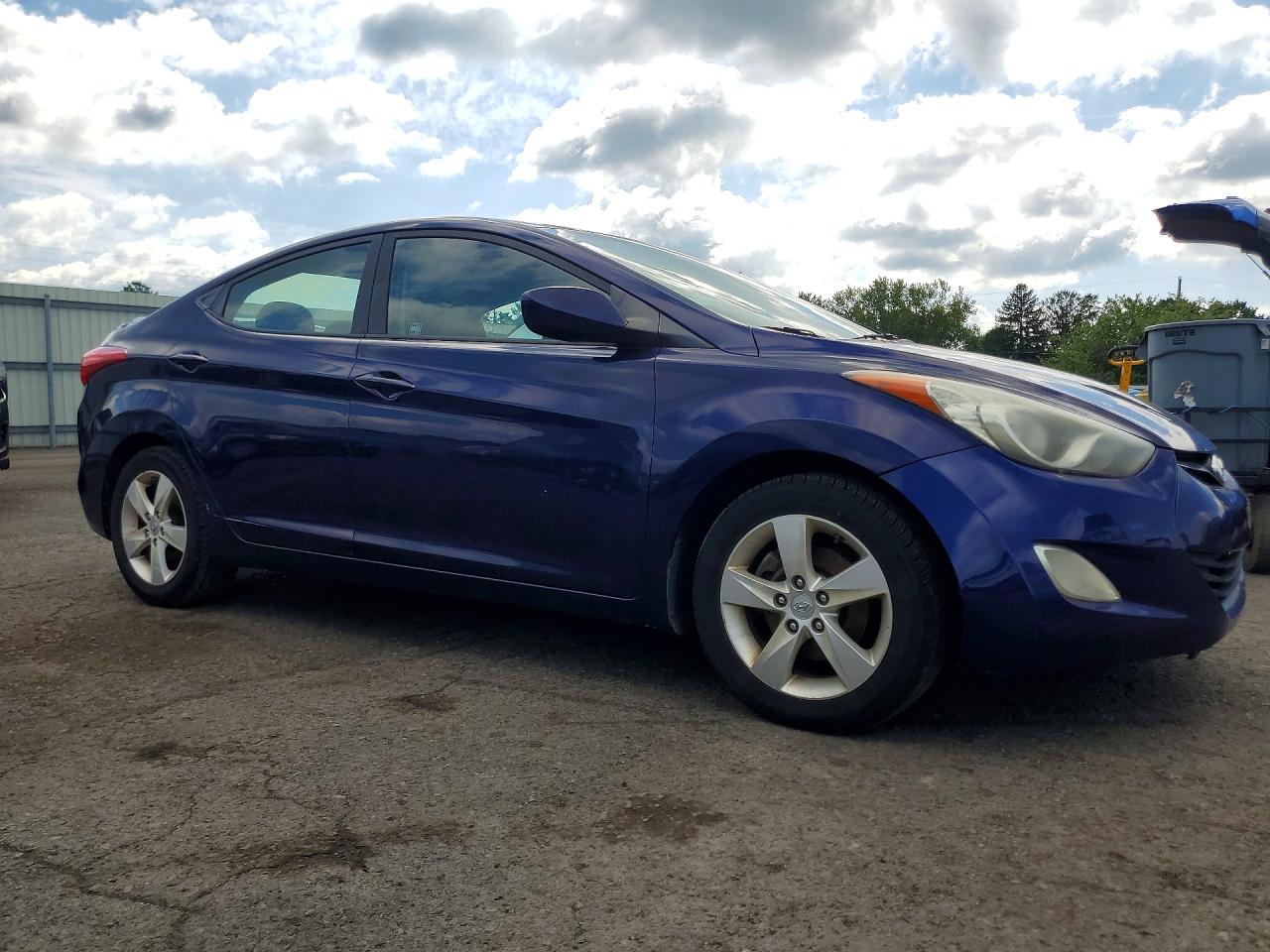 2012 Hyundai Elantra Gls Синий vin: 5NPDH4AE8CH103282