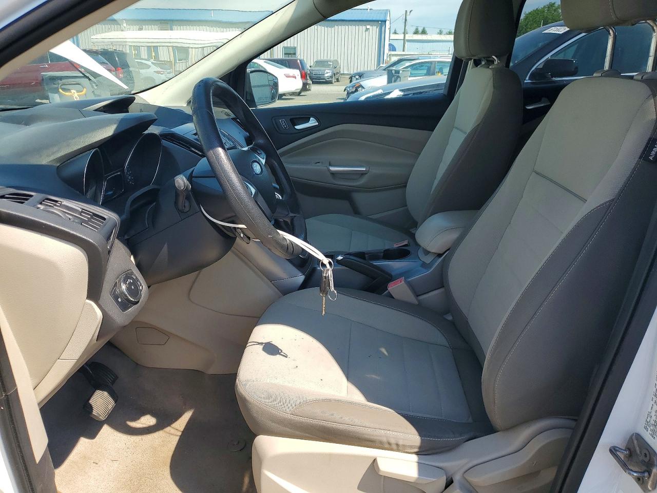 2013 Ford Escape Se White vin: 1FMCU0G9XDUC26496