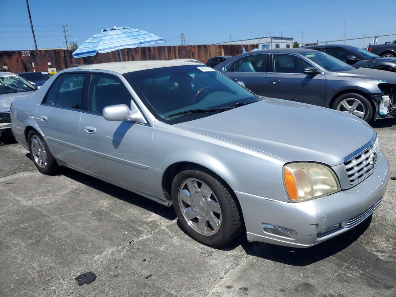 2002 Cadillac Deville Dts Silver vin: 1G6KF57972U103407