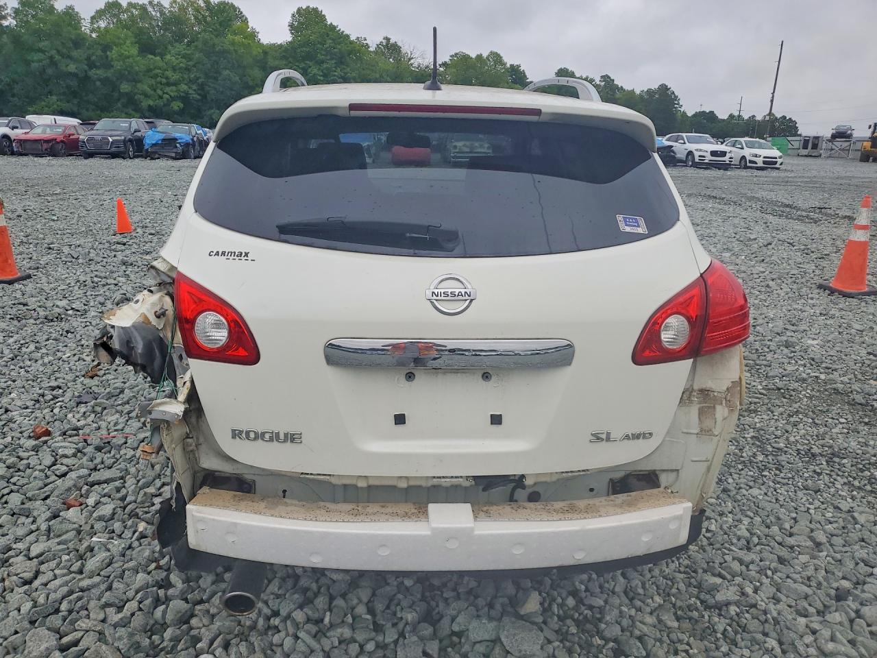 2013 Nissan Rogue S White vin: JN8AS5MV1DW621837