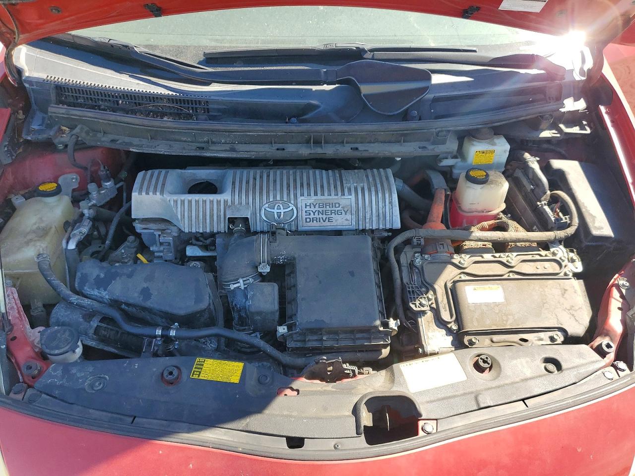 2013 Toyota Prius Two Red vin: JTDKN3DUXD0349634