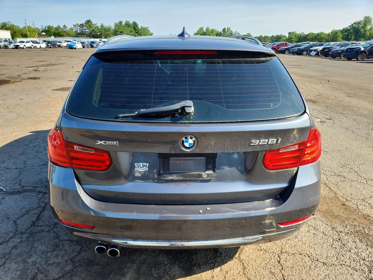 2014 Bmw 328 Xi Gray vin: WBA3G7C58EK296256