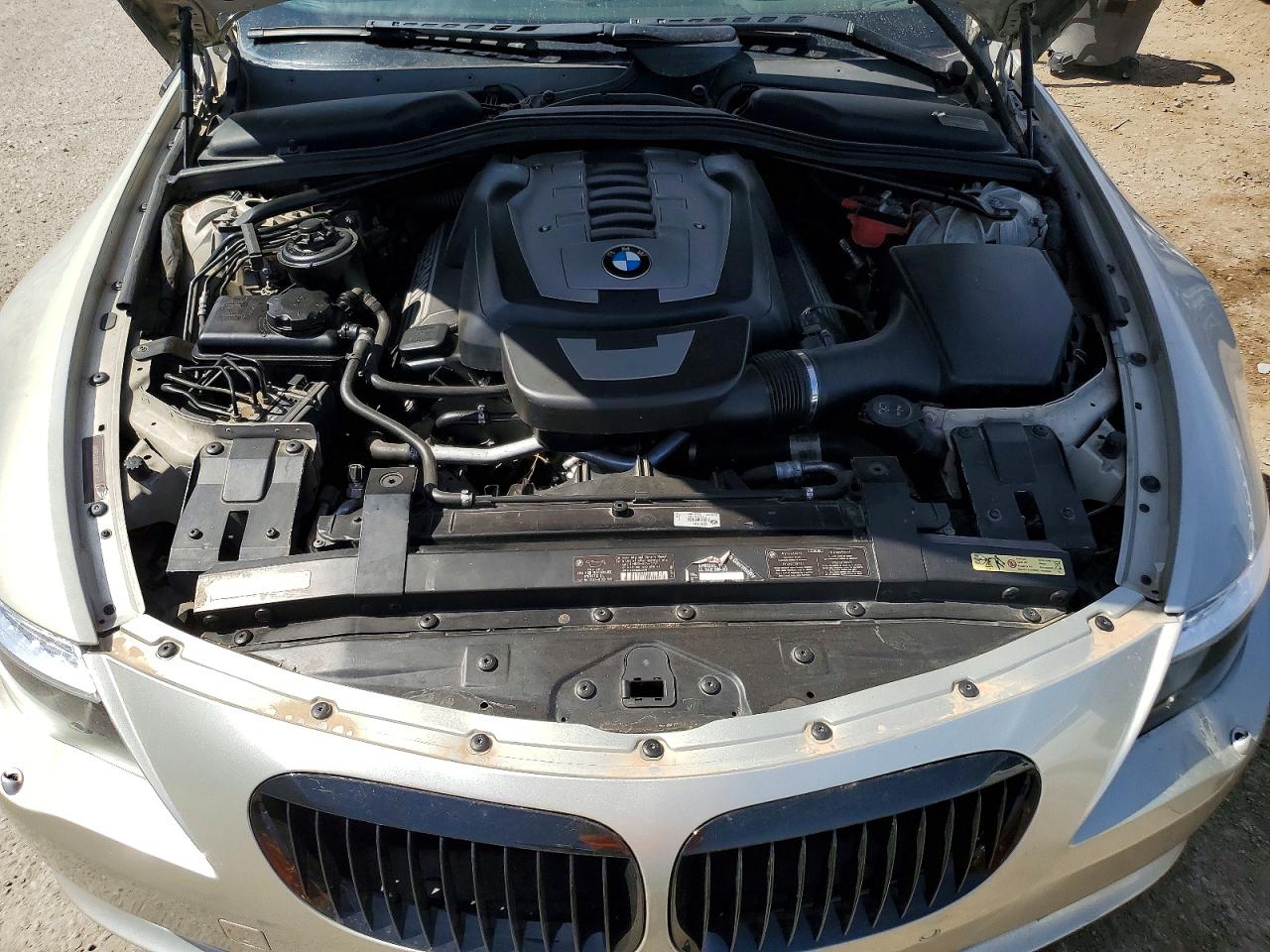 2008 Bmw 650 I Silver vin: WBAEA53518CV91681
