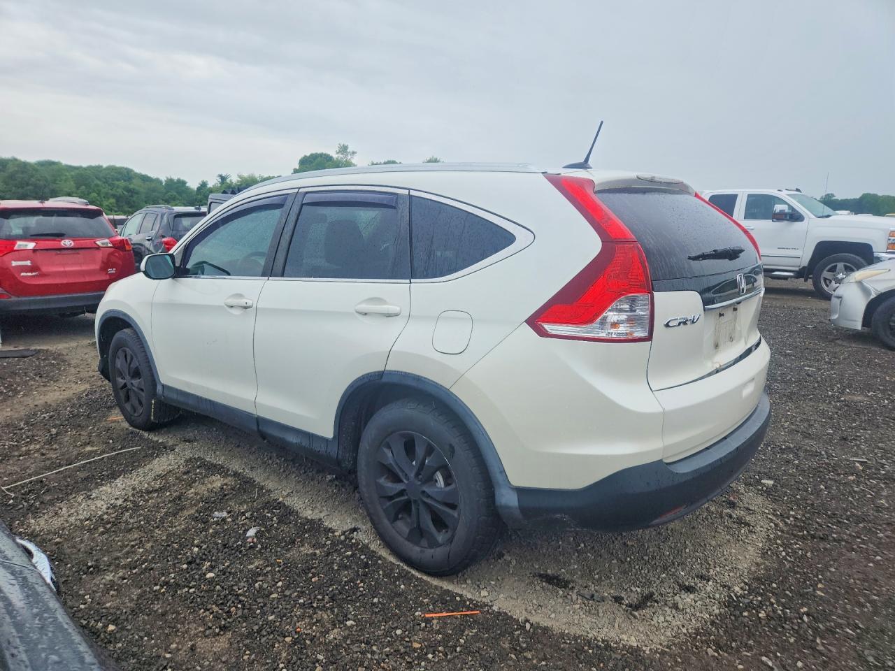 2014 Honda Cr-v Exl Белый vin: 5J6RM4H77EL084953