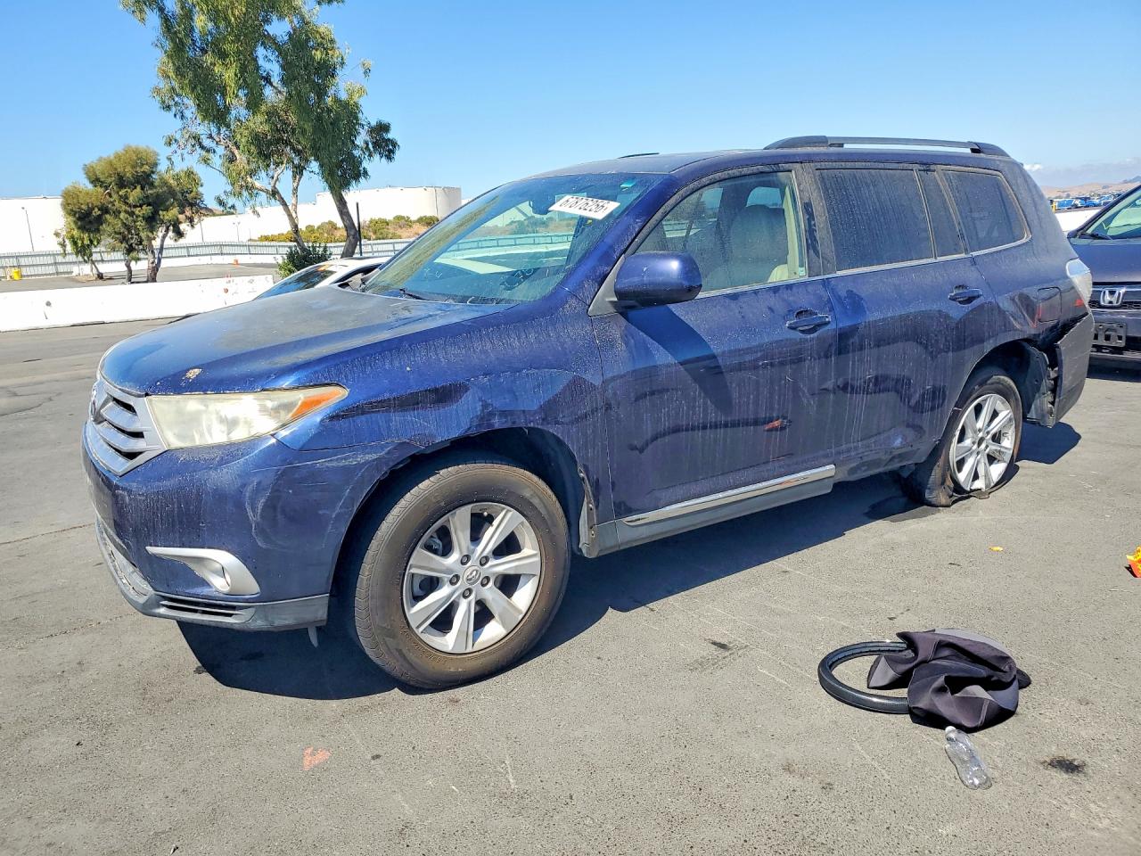 2013 Toyota Highlander Se Blue vin: 5TDZK3EH7DS100567