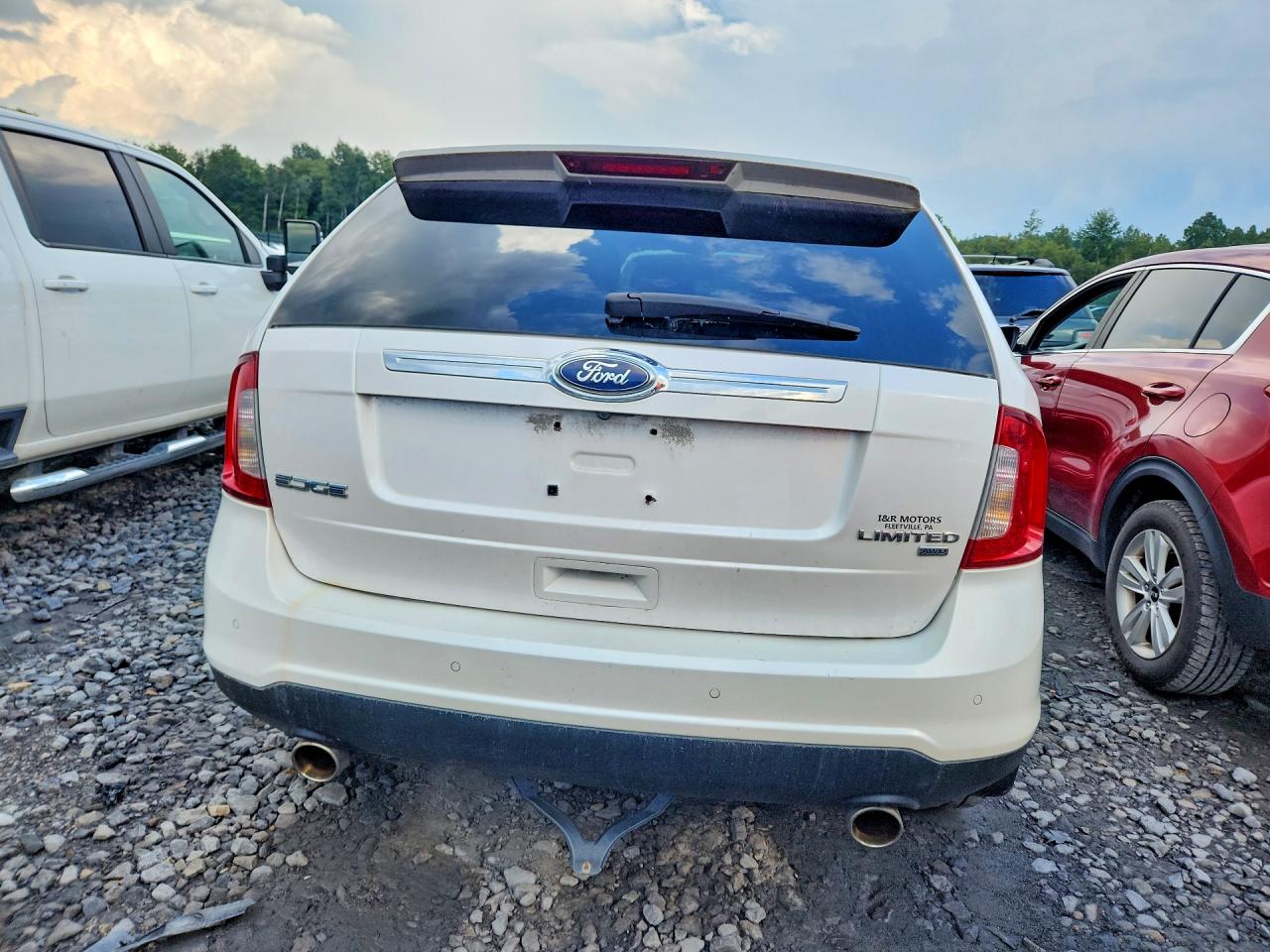 2011 Ford Edge Limited White vin: 2FMDK4KCXBBA37662
