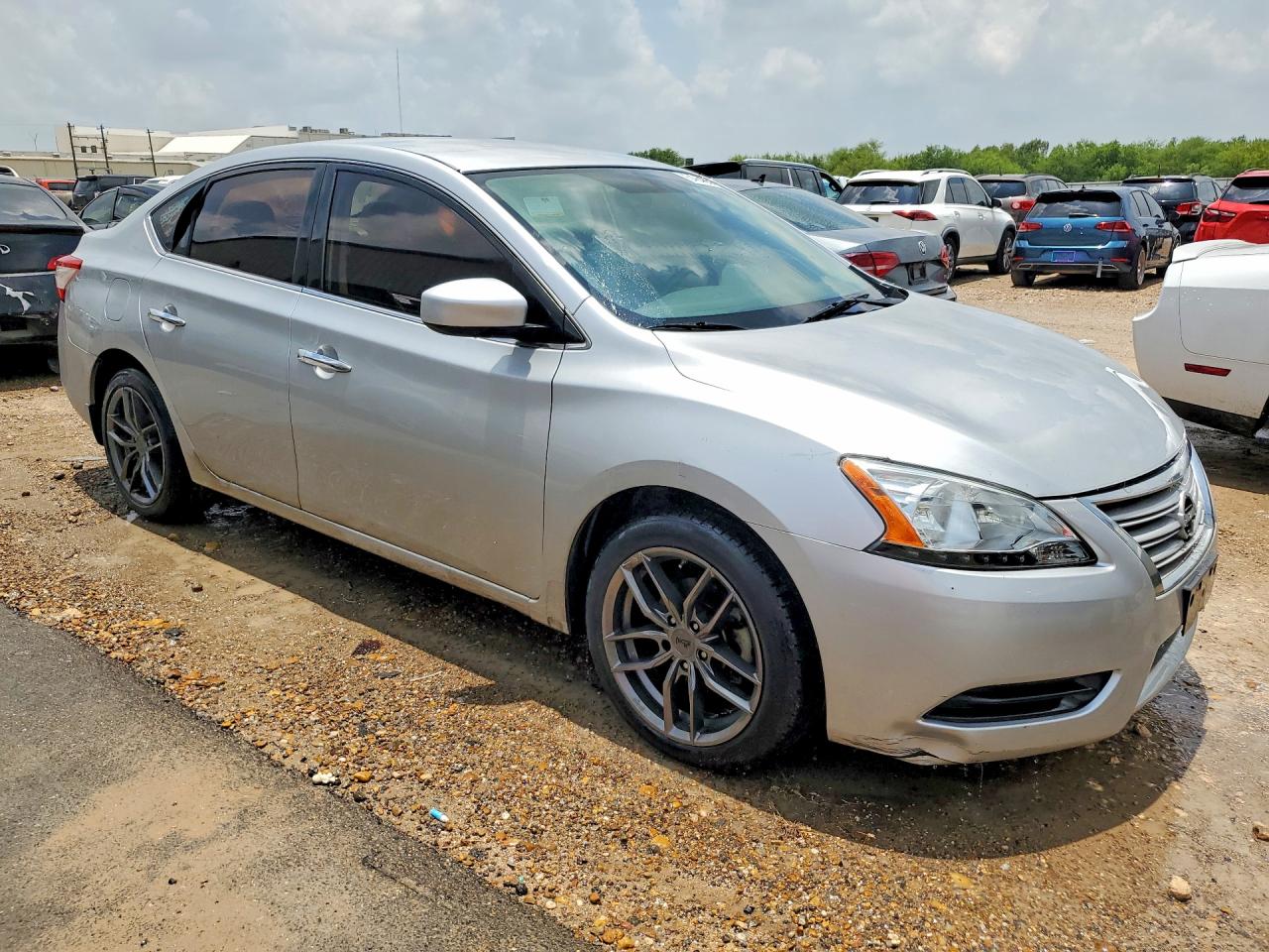 2015 Nissan Sentra S Silver vin: 3N1AB7AP0FY230836