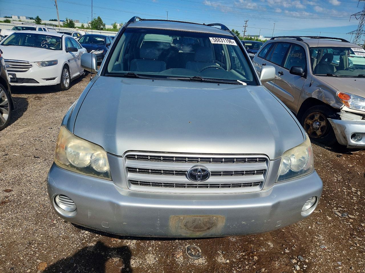 2003 Toyota Highlander Limited Silver vin: JTEGF21A130112144