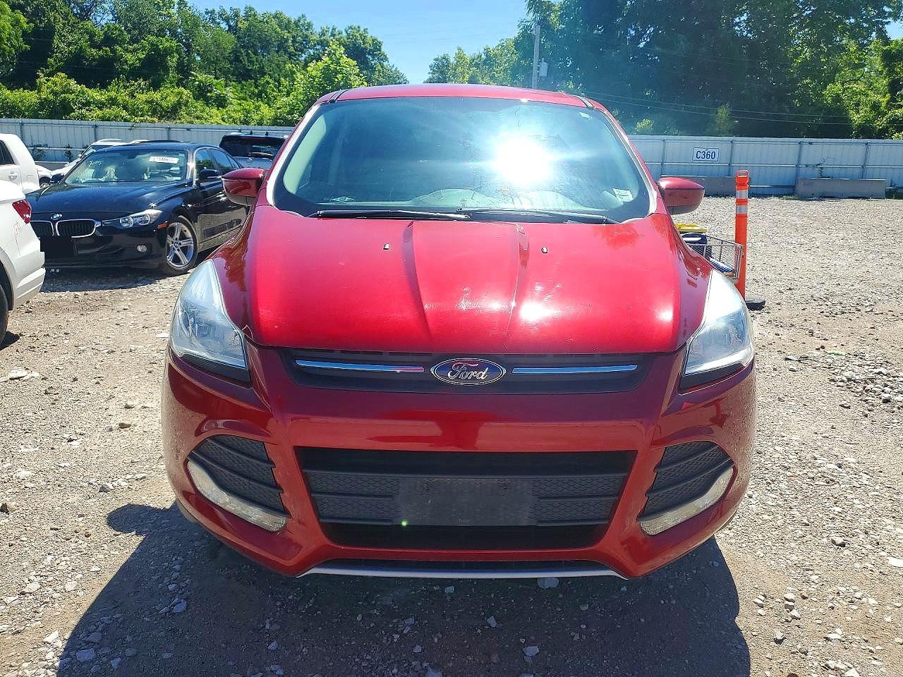2014 Ford Escape Se Red vin: 1FMCU0GX8EUB98147