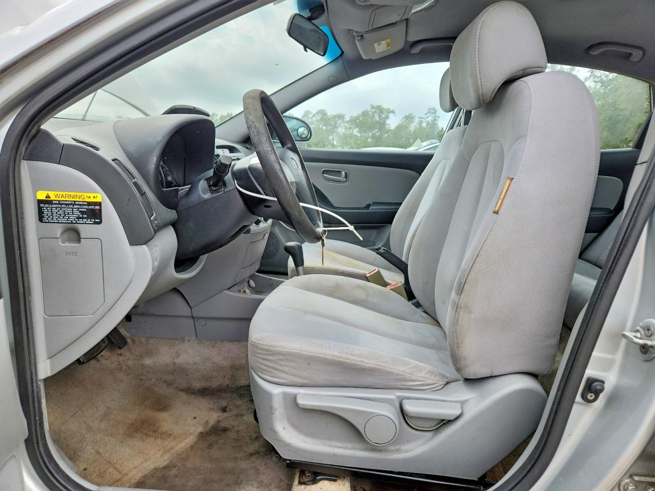 2007 Hyundai Elantra Gls Silver vin: KMHDU46D17U222360