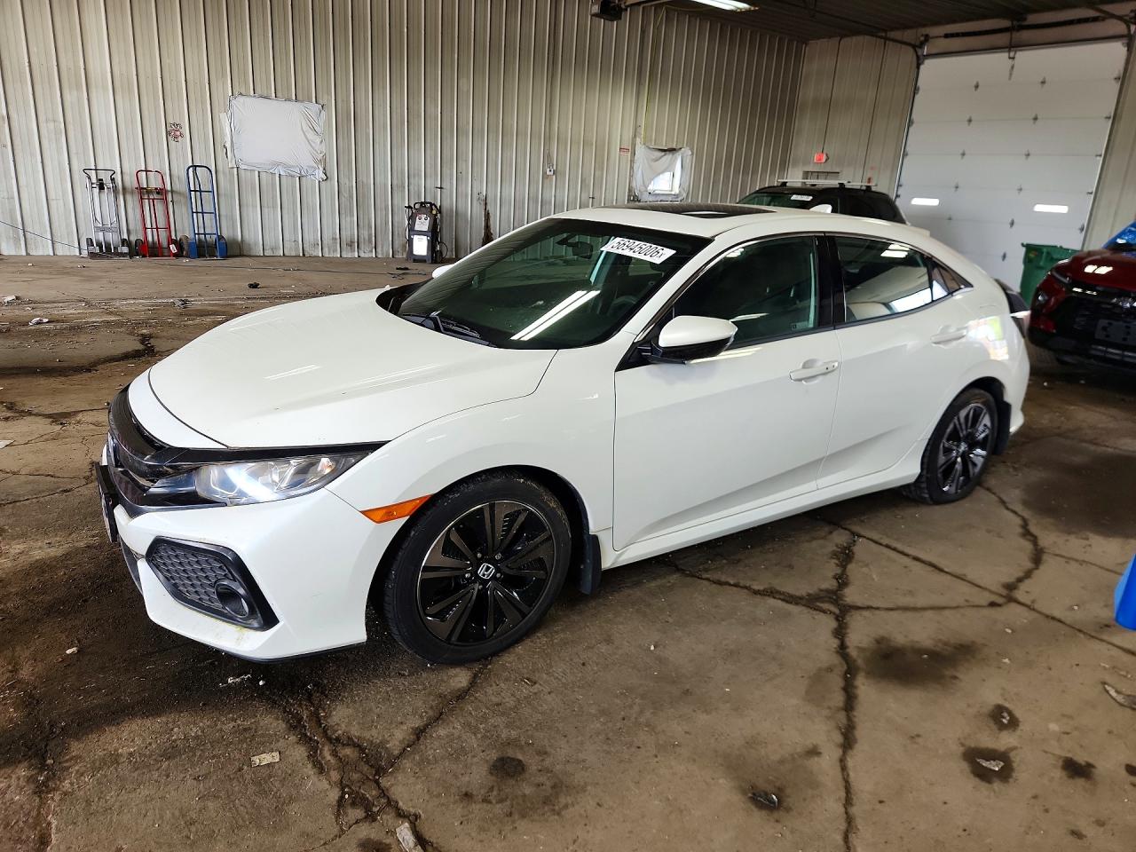 2018 Honda Civic Ex Белый vin: SHHFK7H5XJU220115