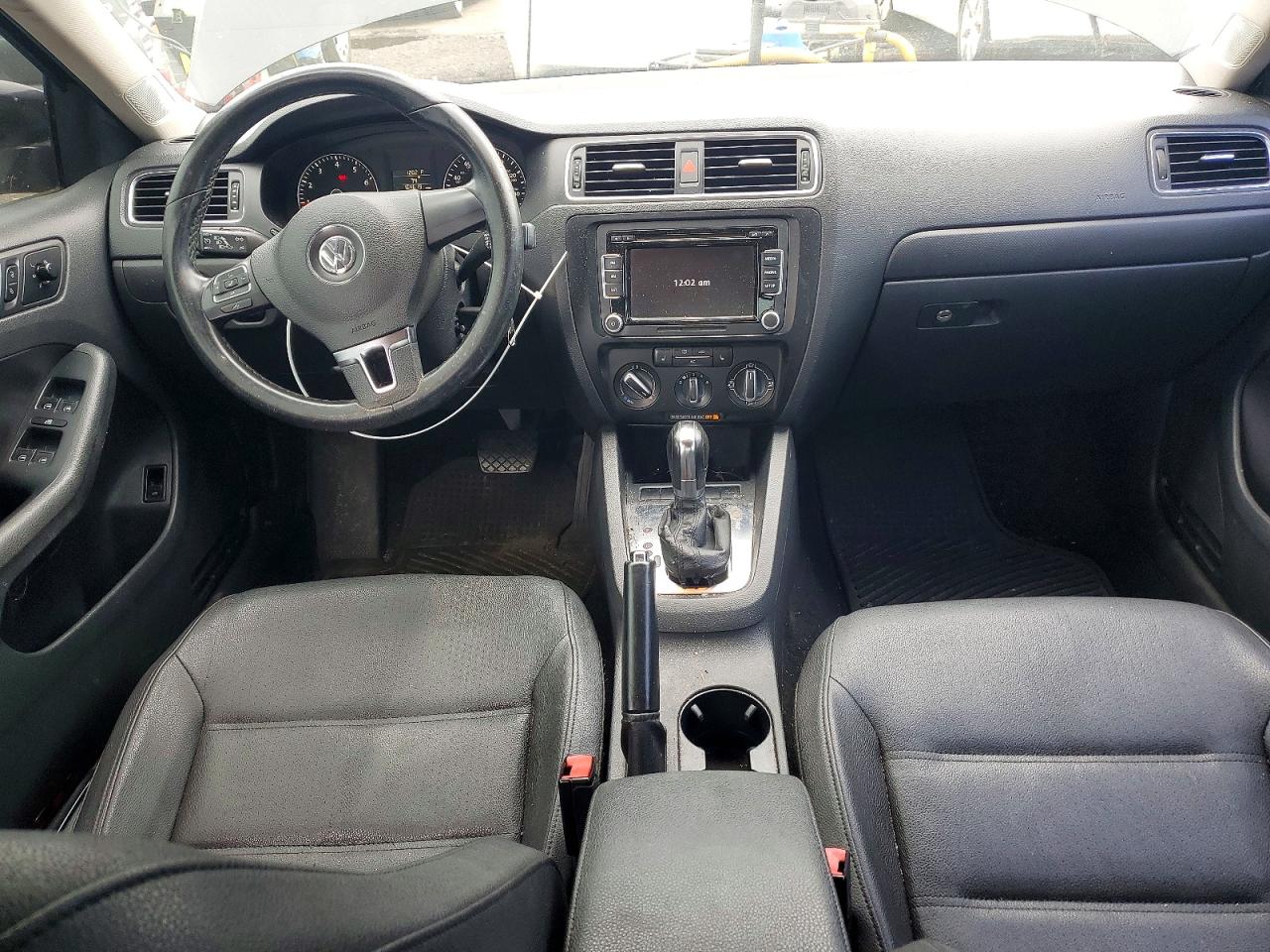 2012 Volkswagen Jetta Se Black vin: 3VWDP7AJ6CM337185