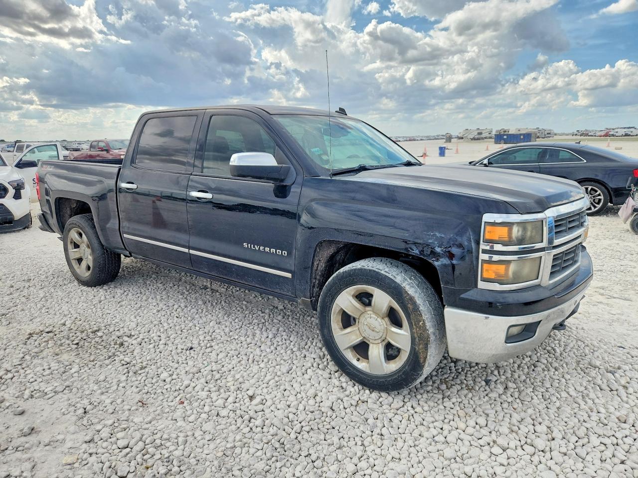 2014 Chevrolet Silverado K1500 Ltz Black vin: 3GCUKSEC2EG392279