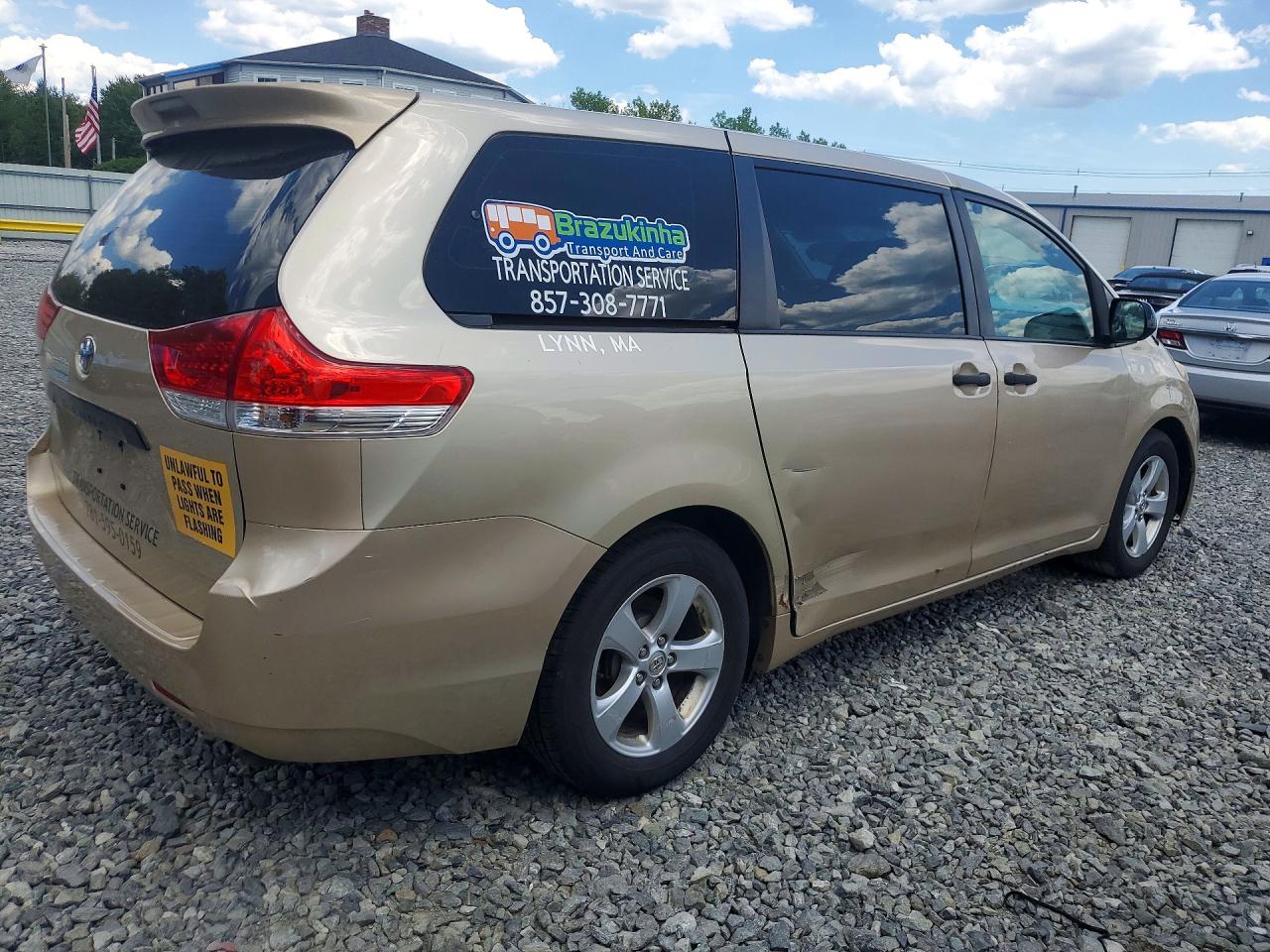 2014 Toyota Sienna L 7-passenger Gold vin: 5TDZK3DC2ES443973