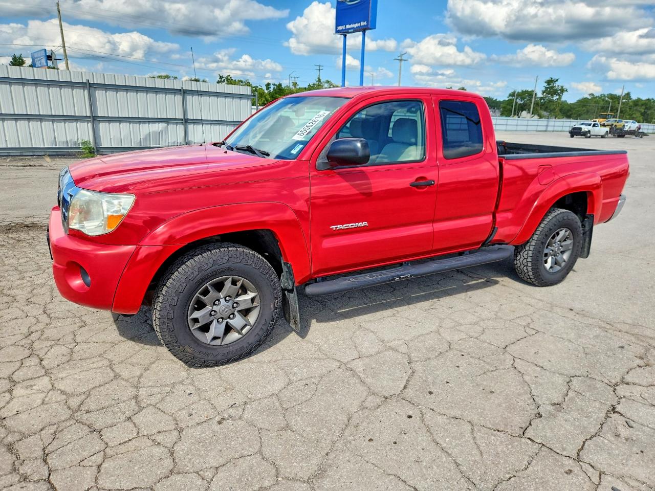 2008 Toyota Tacoma Access Cab Красный vin: 5TEUX42N78Z534802