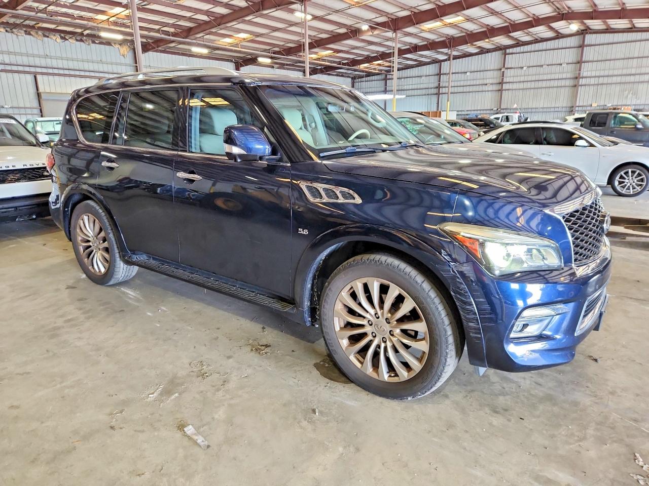 2015 Infiniti Qx80 Base Blue vin: JN8AZ2NFXF9574150