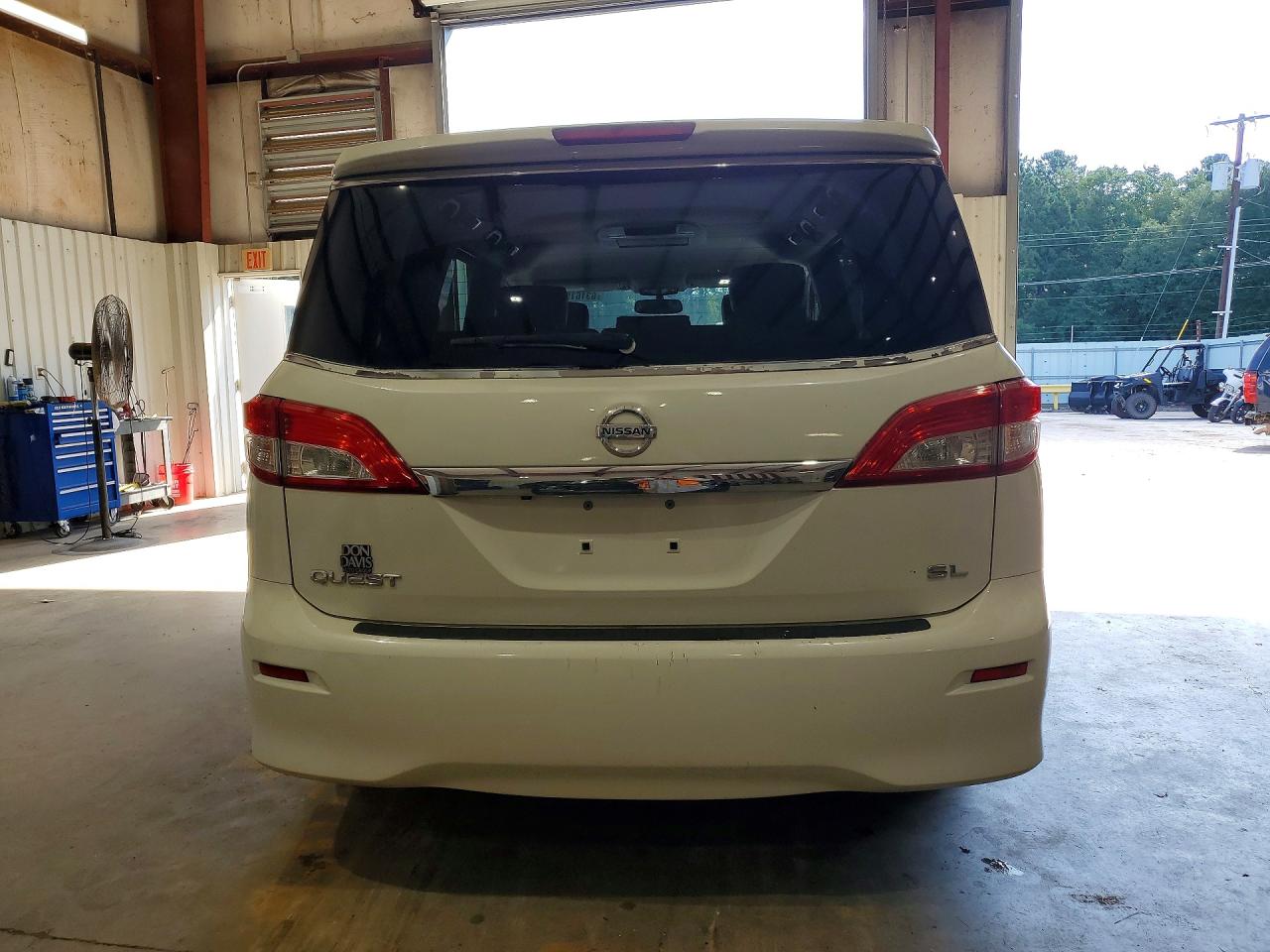 2013 Nissan Quest 3.5 S White vin: JN8AE2KP0D9066033