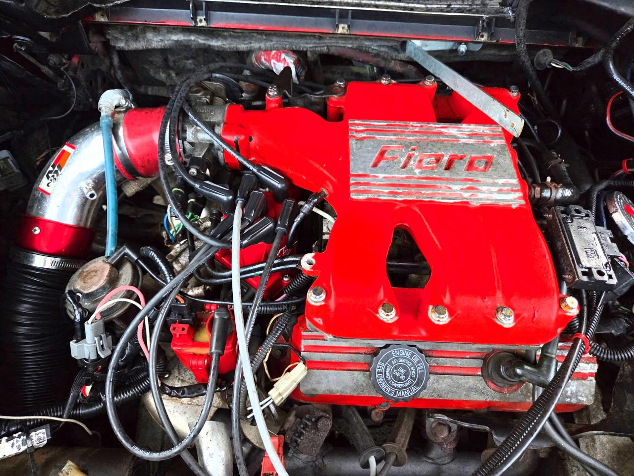 1986 Pontiac Fiero Gt Red vin: 1G2PG9797GP281044
