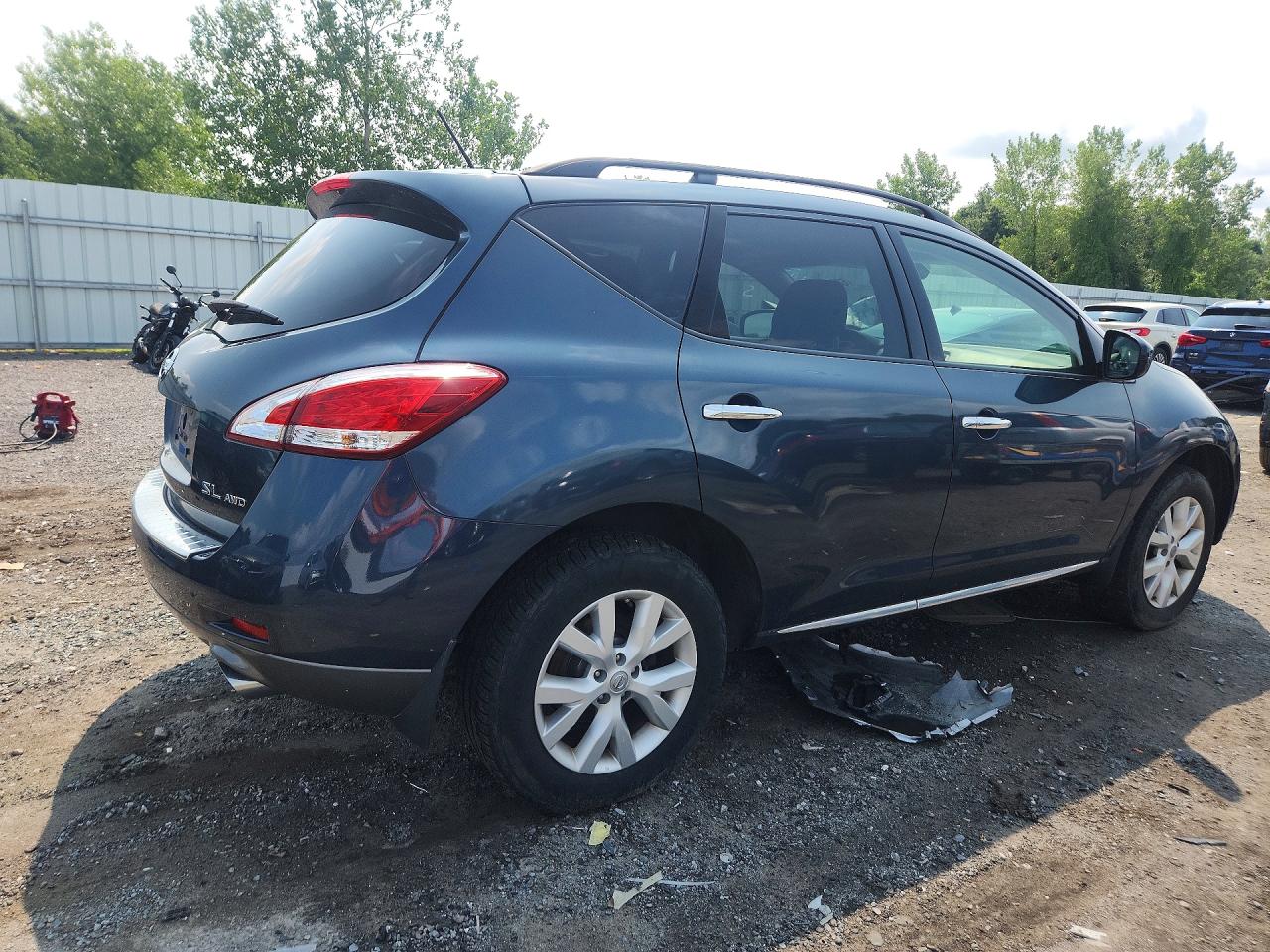 2014 Nissan Murano Sl Blue vin: JN8AZ1MWXEW508371