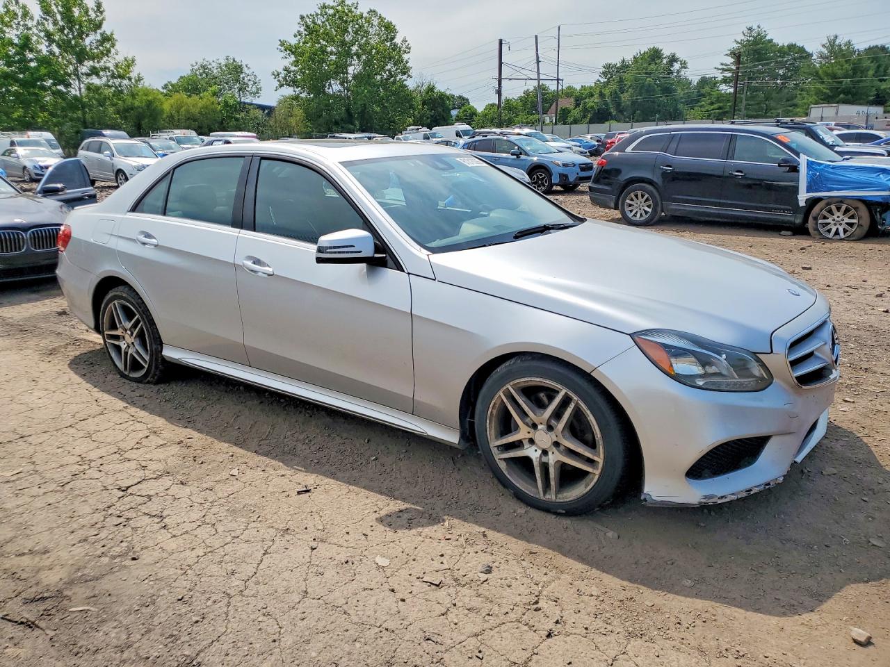 2014 Mercedes-benz E 350 4matic Серебряный vin: WDDHF8JB2EA919599