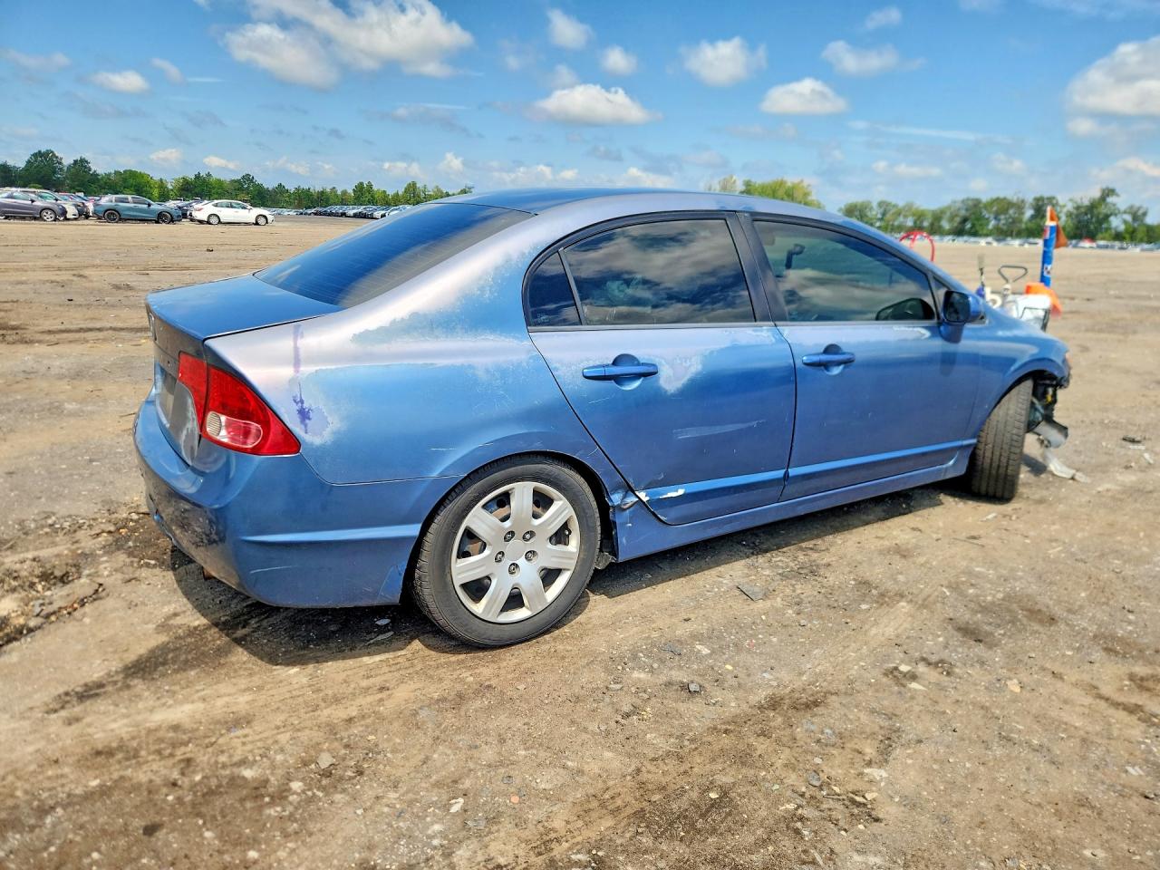 2007 Honda Civic Lx Синий vin: 2HGFA16507H513949