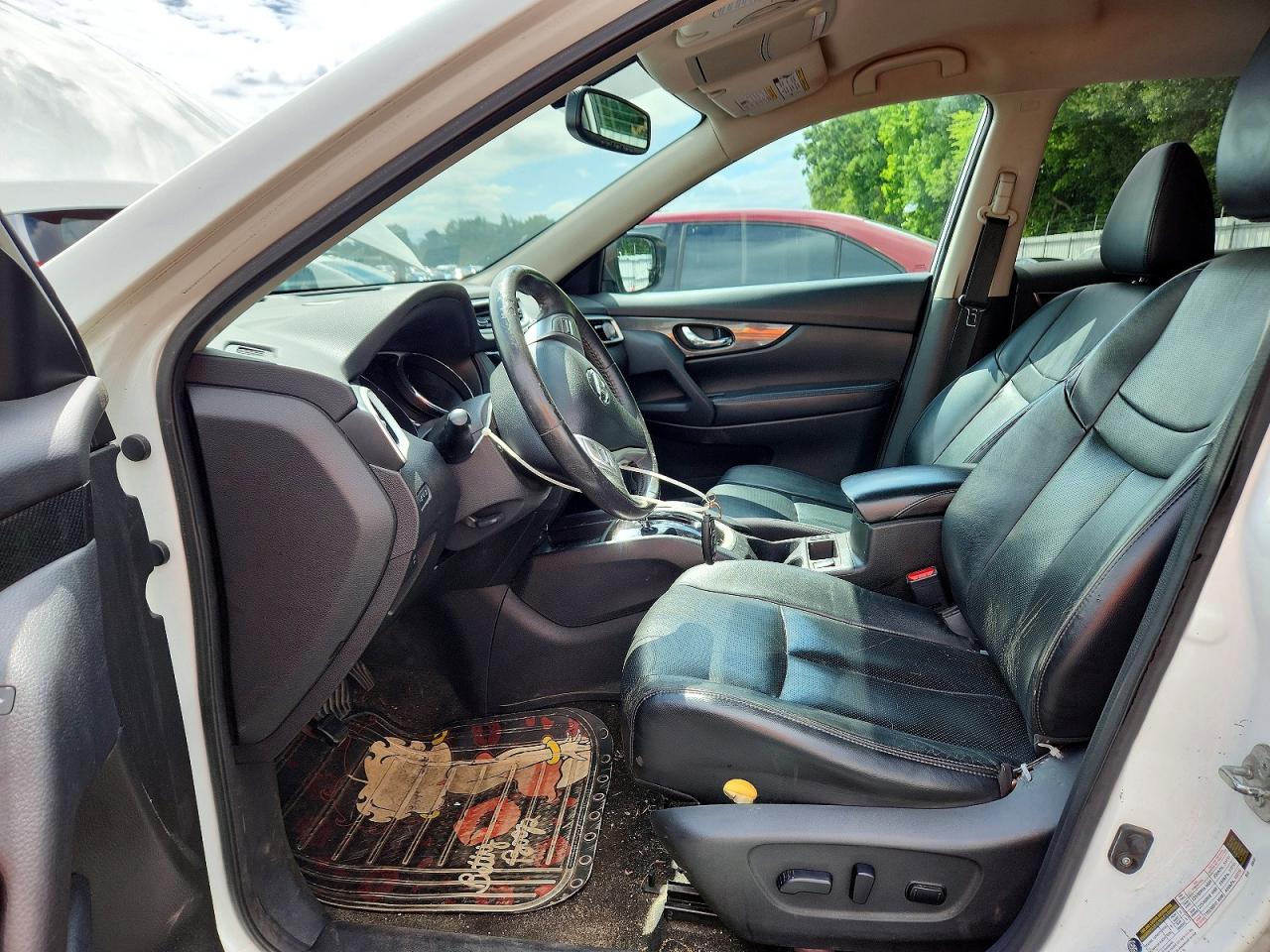 2015 Nissan Rogue Sl White vin: 5N1AT2MVXFC819341