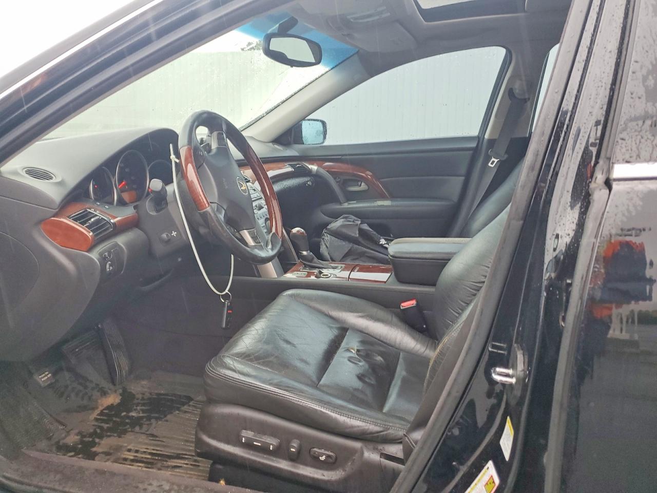 2009 Acura Rl Black vin: JH4KB26649C000149